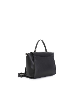 CAFèNOIR Borsa a Mano Logo Metallo Chiusura Patta Calamita Nero