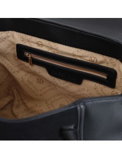 CAFèNOIR Borsa a Mano Logo Metallo Chiusura Patta Calamita Nero