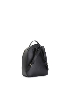 CAFèNOIR Zaino Saffiano Chiusura Zip Tasca Chiusura Patta Nero