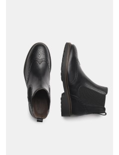 Nero Giardini Stivaletto Beatles Coda Rondine Pelle Nero