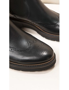 Nero Giardini Stivaletto Beatles Coda Rondine Pelle Nero