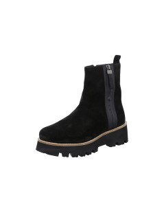 Ara Shoes Tronchetti Doppia Zip Fondo Micro Camoscio Nero