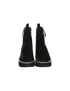 Ara Shoes Tronchetti Doppia Zip Fondo Micro Camoscio Nero