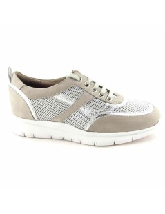 F.lli Tomasi Sneakers Comfort Traforate Camoscio Ghiaccio