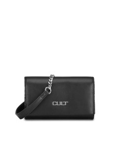 Cult Suzy Borsa a Mano Glitter Logo Patta Calamita Nero