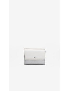 Nero Giardini Pochette Small Patta Pelle Bianco Glitter Argento