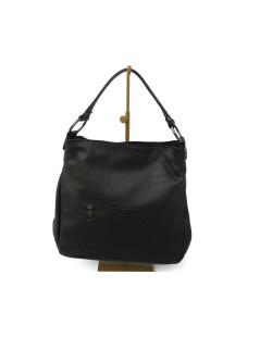 Cinzia Soft Borsa Shopper Cerniera Centrale Pelle Nero