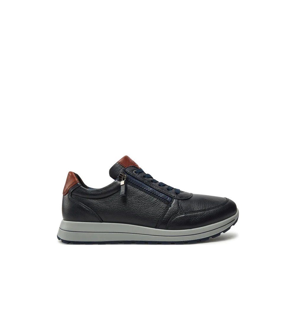 Ara Shoes Sneakers Balance Zip Tutto Pelle Blu