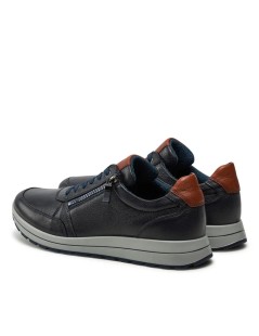 Ara Shoes Sneakers Balance Zip Tutto Pelle Blu