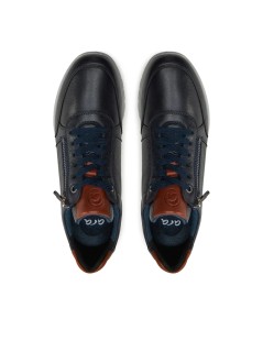 Ara Shoes Sneakers Balance Zip Tutto Pelle Blu