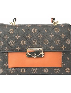 Valleverde Bauletto Mini Bag Manico Linea Regina Marrone Cuoio