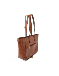 Valleverde Borsa Shopper Big Doppia Tracolla Cocco Cuoio