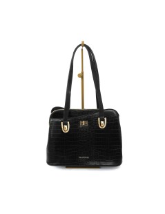 Valleverde Borsa Bauletto Trasversale Cocco Nero