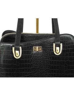 Valleverde Borsa Bauletto Trasversale Cocco Nero