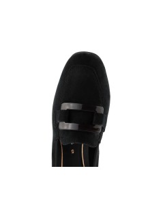 Ara Shoes Mocassino Tacco Medio Fibbia Quadro Nero