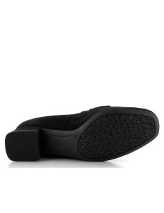 Ara Shoes Mocassino Tacco Medio Fibbia Quadro Nero