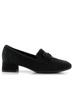 Ara Shoes Mocassino Tacco Medio Fibbia Quadro Nero