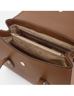 CAFèNOIR Bauletto a Mano con Tracolla Patta con Morsetto Marrone