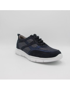 F.lli Tomasi Sneakers Comfort Traforate Camoscio Blu