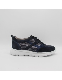 F.lli Tomasi Sneakers Comfort Traforate Camoscio Blu