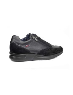Callaghan Sneakers Goliat Hog Zip Laterale Camoscio Nero