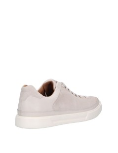 Clarks Sneakers Uomo Cassetta Un Costa Camoscio Pelle Bianco