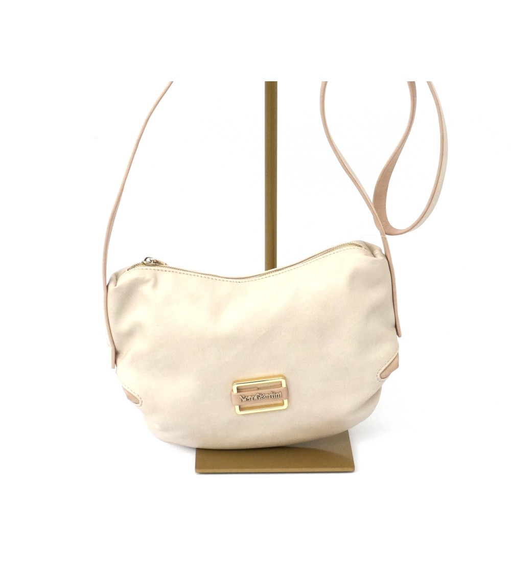Nero Giardini Tracollina Small Pelle Bicolore Beige Phard