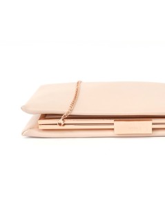 Olga Berg Pochette Madison con Tracolla Nappa Eco Rosa Blush
