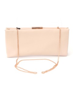 Olga Berg Pochette Madison con Tracolla Nappa Eco Rosa Blush