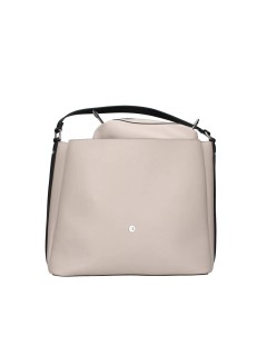 CAFèNOIR Shopper a Mano con Pochette Interna Nero Cipria