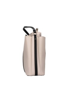 CAFèNOIR Shopper a Mano con Pochette Interna Nero Cipria
