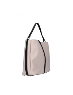 CAFèNOIR Shopper a Mano con Pochette Interna Nero Cipria