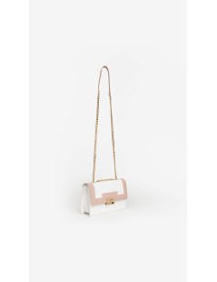 Nero Giardini Borsa Baguette con Tracollina Pelle Bianco Rosa