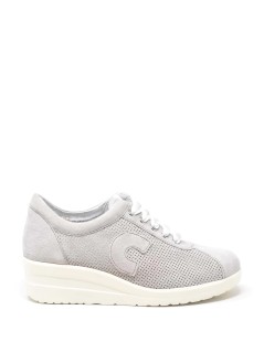 Cinzia Soft Sneakers Camoscio Traforato Beige
