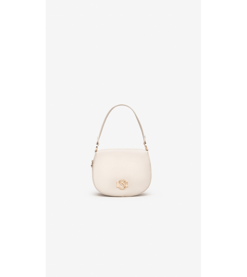 Nero Giardini Mini Bag Bauletto Doppia zip Pelle Latte