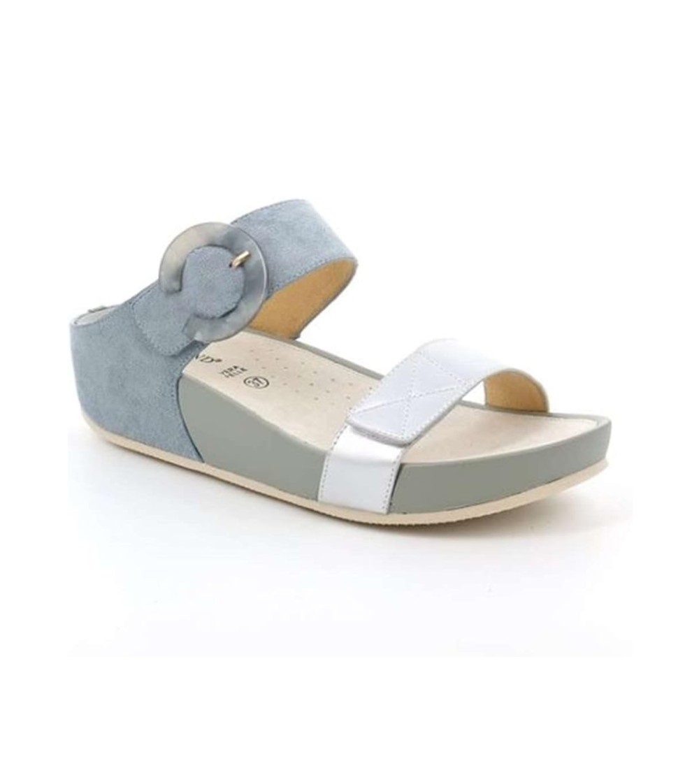 Grunland Ciabatta Comfort Doppio Velcro Jeans