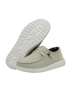 Hey Dude Donna Wendy Fringe Sage Perline Tessuto Verde Salvia
