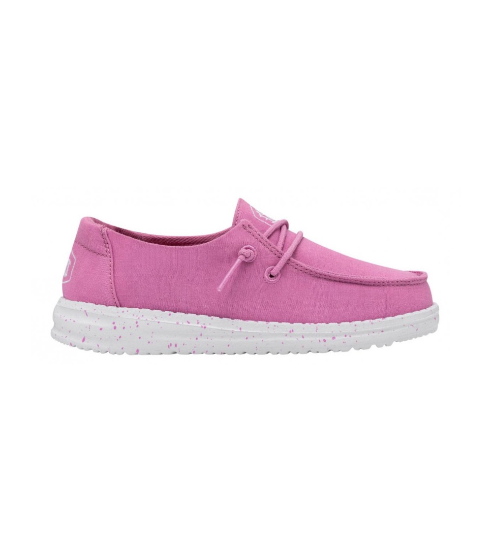 HeyDude Donna Slipon Laccetto Wendy Slub Canvas Violetto