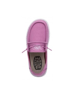 HeyDude Donna Slipon Laccetto Wendy Slub Canvas Violetto
