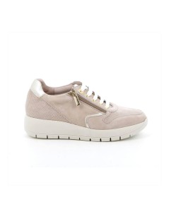 Grunland Sneakers Zeppa Media Cerniera Laterale Camoscio Terra