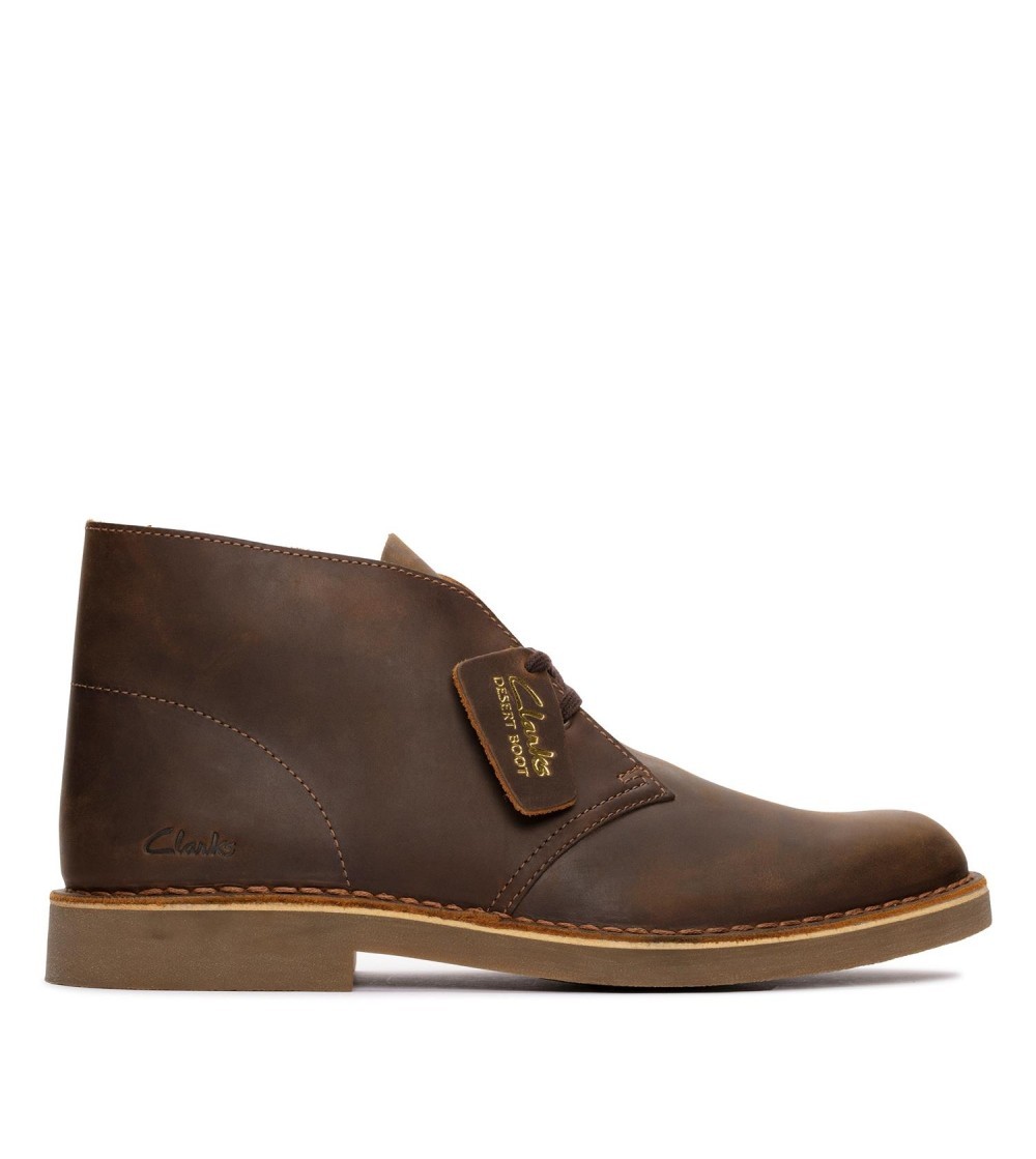 Clarks Polacchine Uomo Desert Bt Evo Beeswax Pelle Marrone