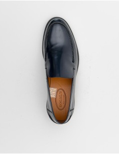Rogal's Mocassino Fondo Cuoio con Antiscivolo Spazzolato Blu