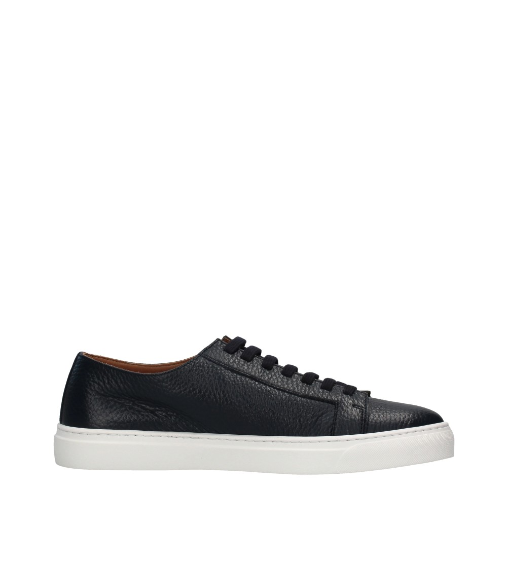 Rossano Bisconti Sneakers Cassetta Pelle Bottalata Blu
