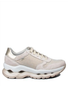Callaghan SOLE Sneakers Doppio Volume Camoscio Tessuto Lurex Rosa Pesca