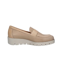 Callaghan Mocassino Slipon Zeppa Pelle Traforata Nude