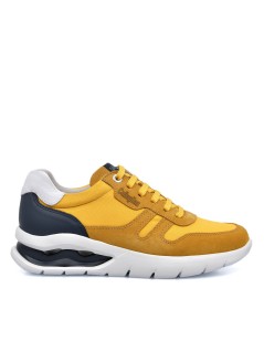 Callaghan Sneakers Uomo Vento Camoscio Tessuto Giallo
