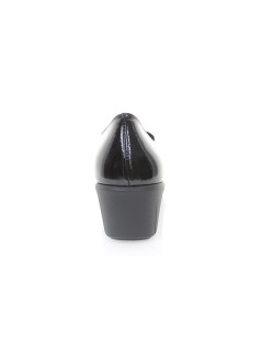 Soffice Sogno Mocassino Zeppa Accollato Elastico Nero
