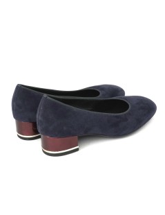 Ara Shoes Decollette Comfort Tacco Lucido Camoscio Blu Bordeaux