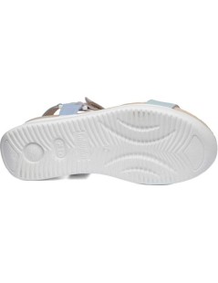 Callaghan Sandalo Sport Llana Zeppa Pelle Multicolor Acqua Limone