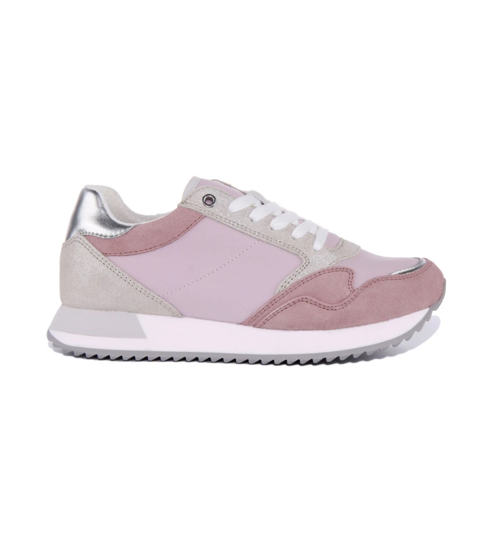 Geox Sneakers Doralea Balance Tessuto Camoscio Rosa Antico